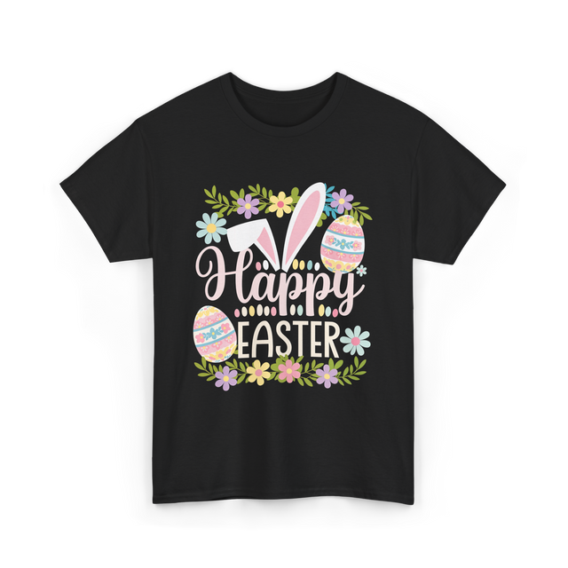 Happy Easter Easter Bunny T-Shirt - Black