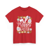 Happy Easter Easter Bunny T-Shirt - Red