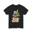 Happy Easter Easter Bunny T-Shirt - Black