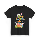 Happy Easter Easter Bunny T-Shirt - Black