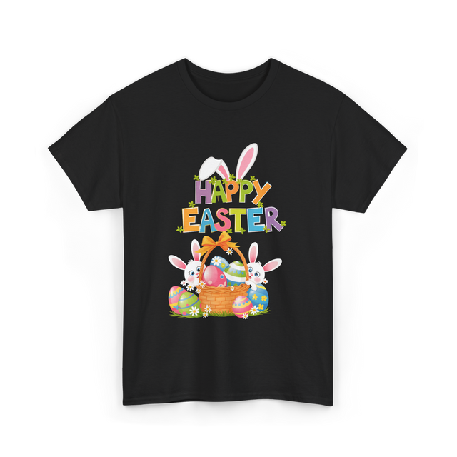 Happy Easter Easter Bunny T-Shirt - Black