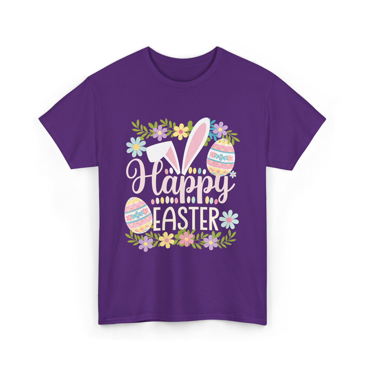 Happy Easter Easter Bunny T-Shirt - Purple