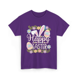 Happy Easter Easter Bunny T-Shirt - Purple