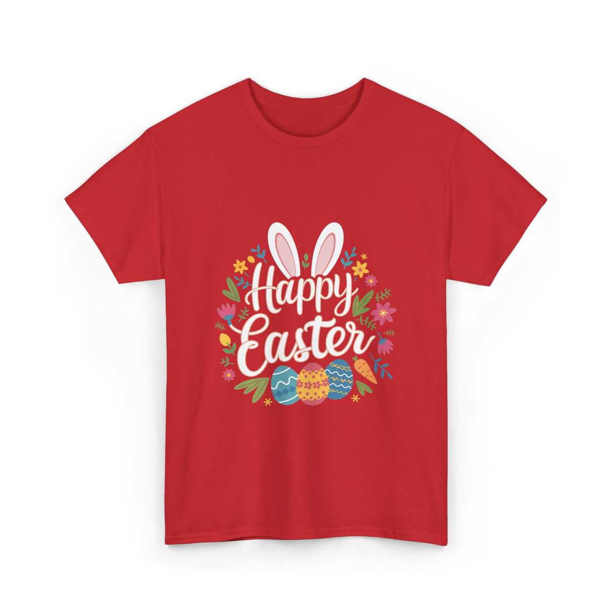 Happy Easter Easter Bunny T-Shirt - Red