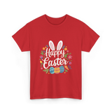 Happy Easter Easter Bunny T-Shirt - Red