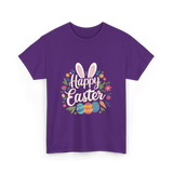 Happy Easter Easter Bunny T-Shirt - Purple