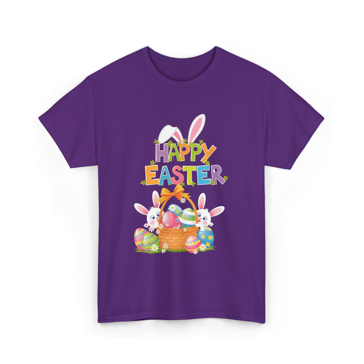 Happy Easter Easter Bunny T-Shirt - Purple