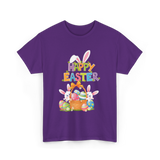 Happy Easter Easter Bunny T-Shirt - Purple