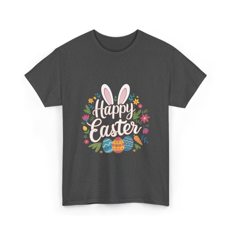 Happy Easter Easter Bunny T-Shirt - Dark Heather