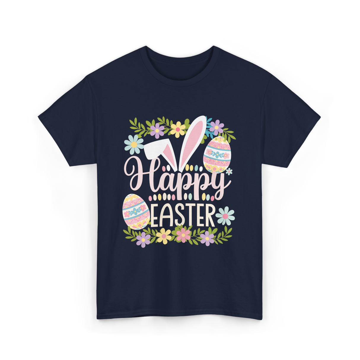 Happy Easter Easter Bunny T-Shirt - Navy