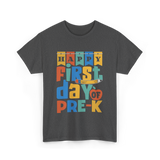 Happy First Day Pre-K Kids T-Shirt - Dark Heather