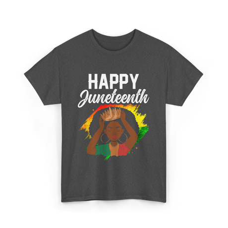 Happy Juneteenth Celebration T-Shirt - Dark Heather