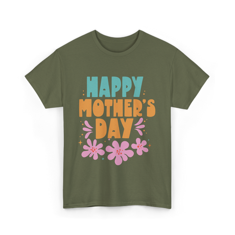 Happy Mother's Day Mother Mama T-Shirt - Military Green