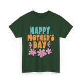 Happy Mother's Day Mother Mama T-Shirt - Forest Green