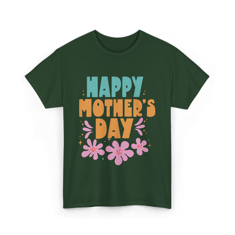 Happy Mother's Day Mother Mama T-Shirt - Forest Green