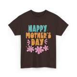 Happy Mother's Day Mother Mama T-Shirt - Dark Chocolate