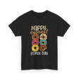 Happy National Donut Day Donuts T-Shirt - Black