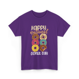 Happy National Donut Day Donuts T-Shirt - Purple