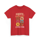 Happy National Donut Day Donuts T-Shirt - Red