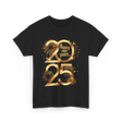 Happy New Year 2025 Celebration T-Shirt - Black