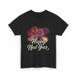 Happy New Year Celebration T-Shirt - Black