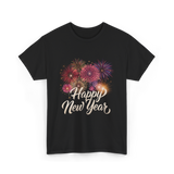 Happy New Year Celebration T-Shirt - Black