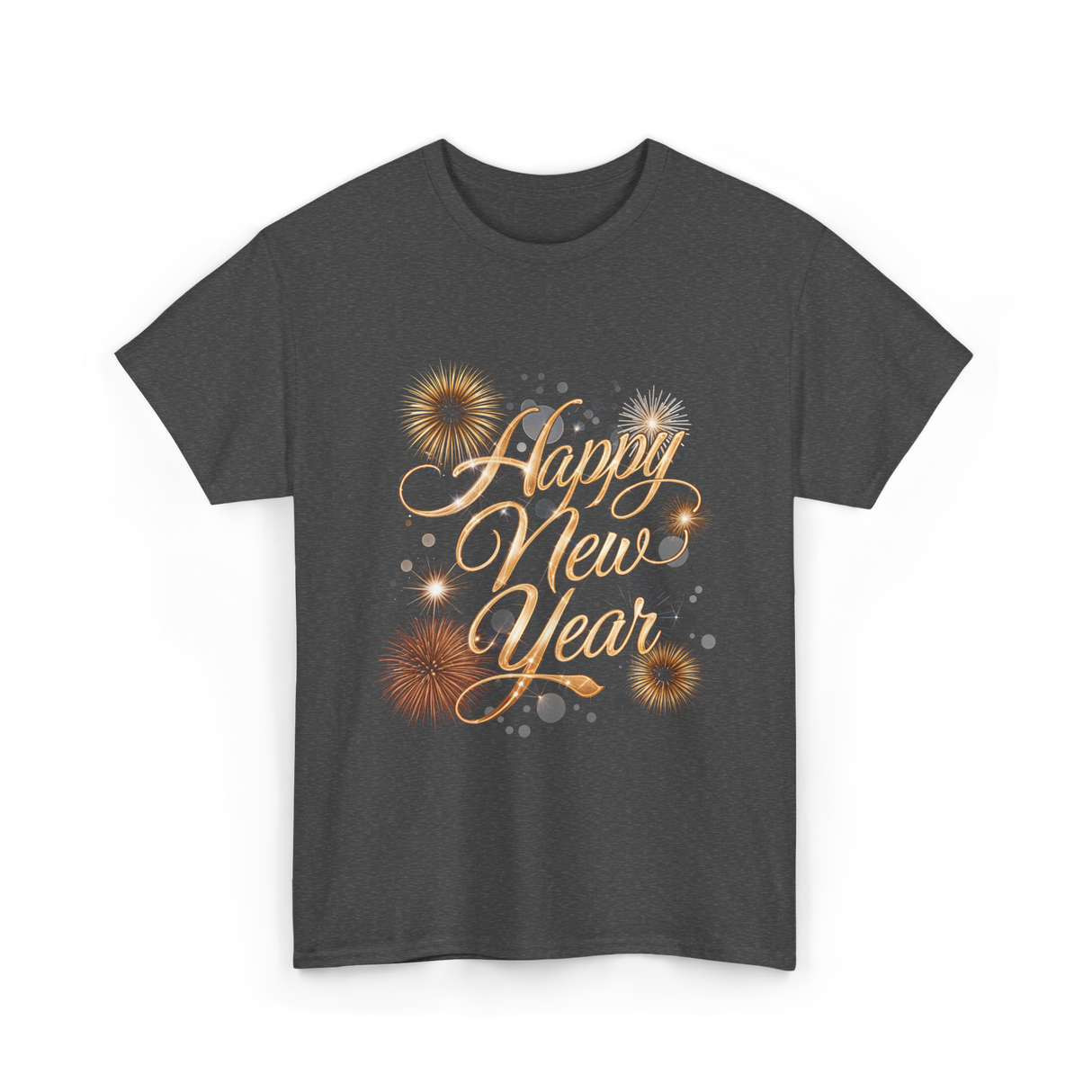 Happy New Year Celebration T-Shirt - Dark Heather