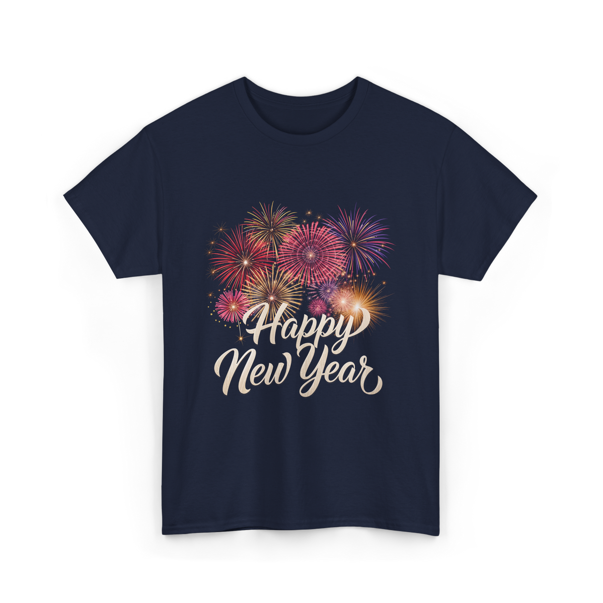 Happy New Year Celebration T-Shirt - Navy