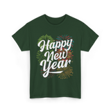 Happy New Year Celebration T-Shirt - Forest Green