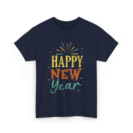 Happy New Year Celebration T-Shirt - Navy