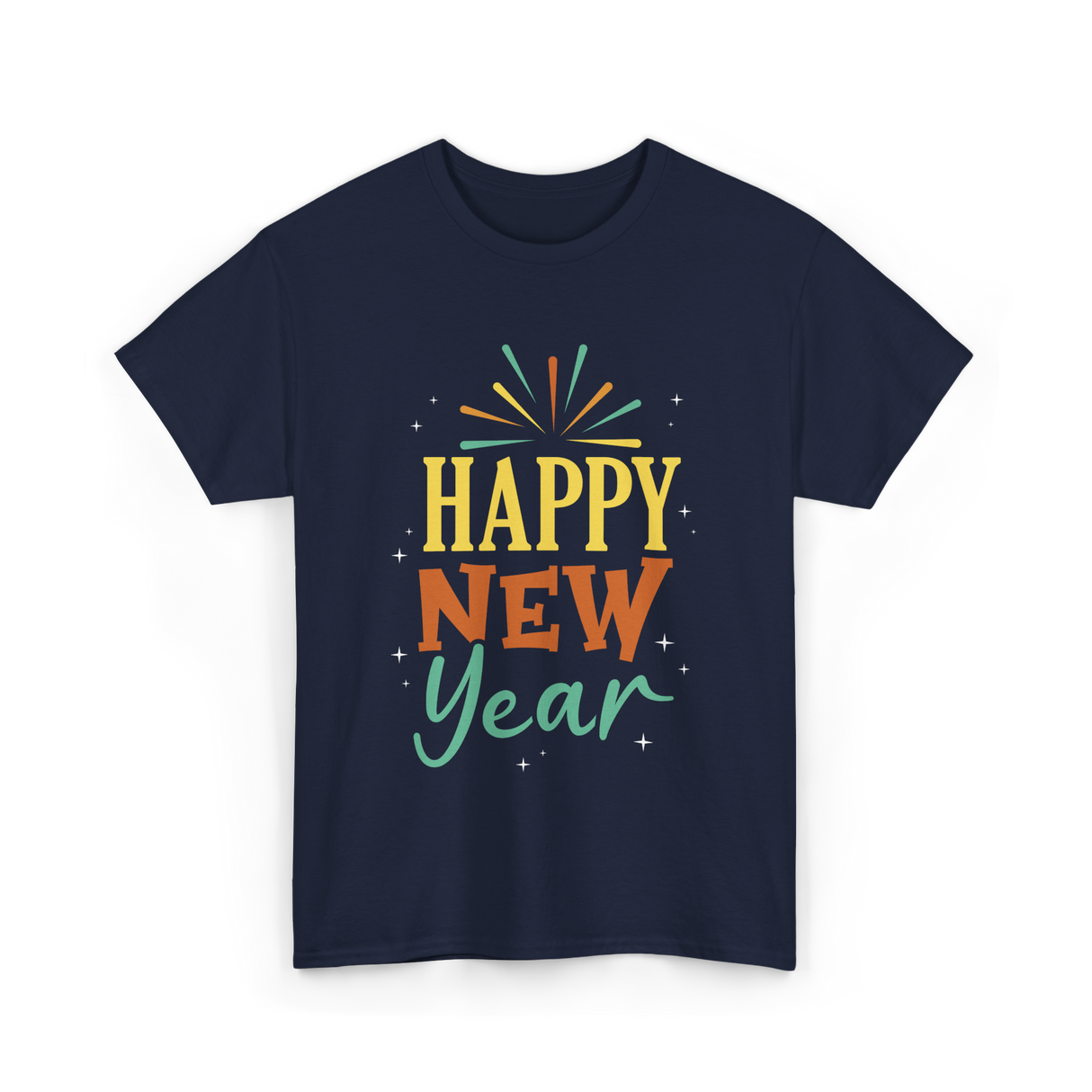 Happy New Year Celebration T-Shirt - Navy