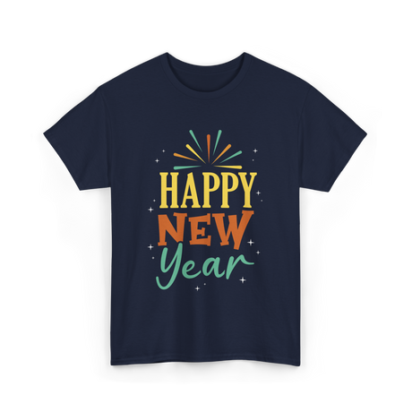 Happy New Year Celebration T-Shirt - Navy