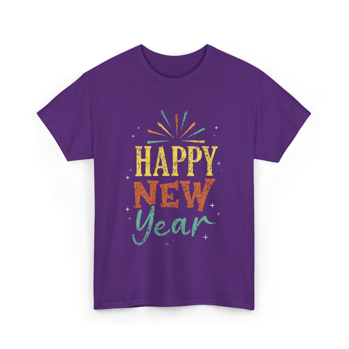 Happy New Year Celebration T-Shirt - Purple