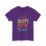 Happy New Year Celebration T-Shirt - Purple