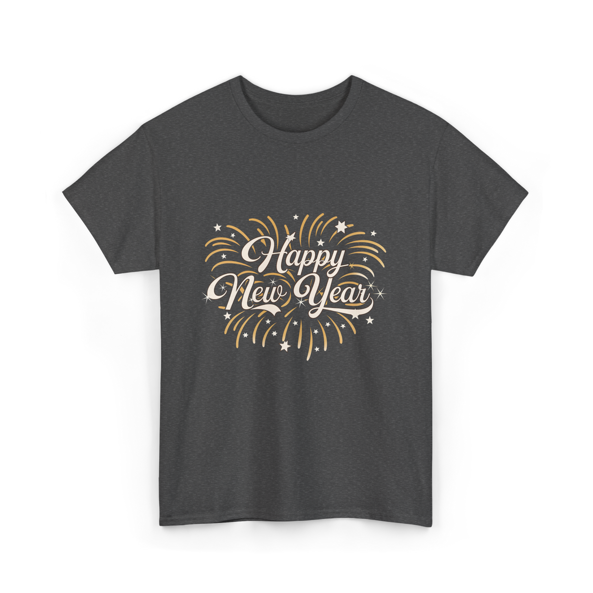 Happy New Year Celebration T-Shirt - Dark Heather