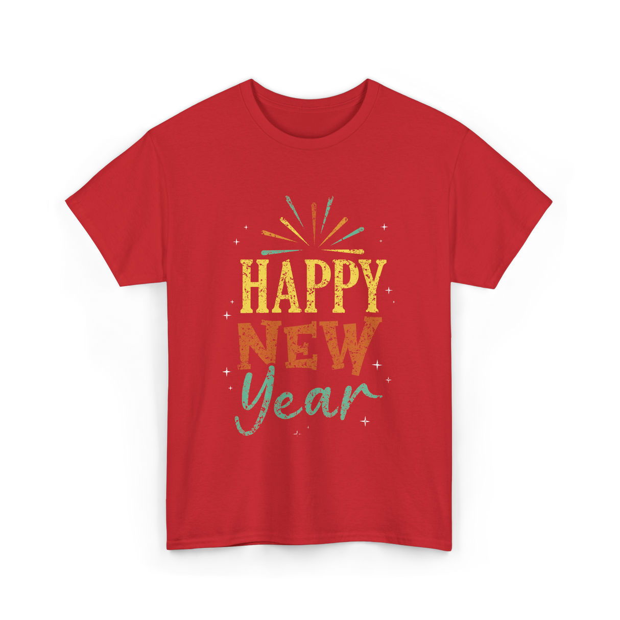 Happy New Year Celebration T-Shirt - Red