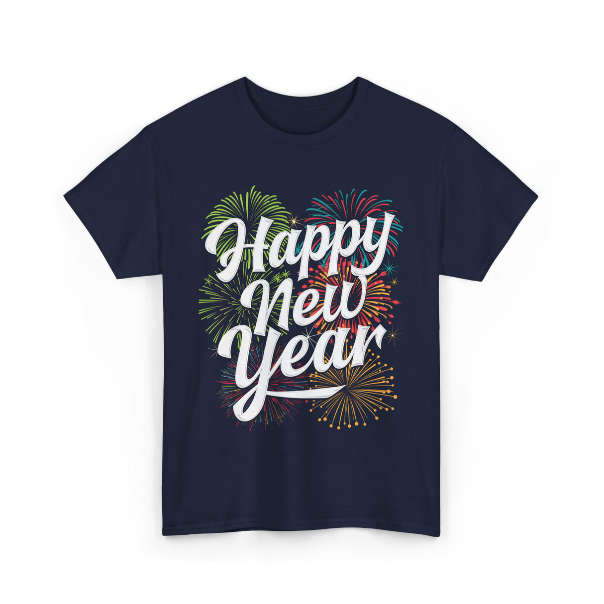 Happy New Year Celebration T-Shirt - Navy