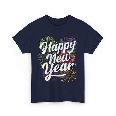 Happy New Year Celebration T-Shirt - Navy