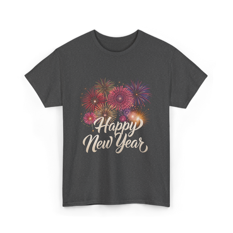 Happy New Year Celebration T-Shirt - Dark Heather