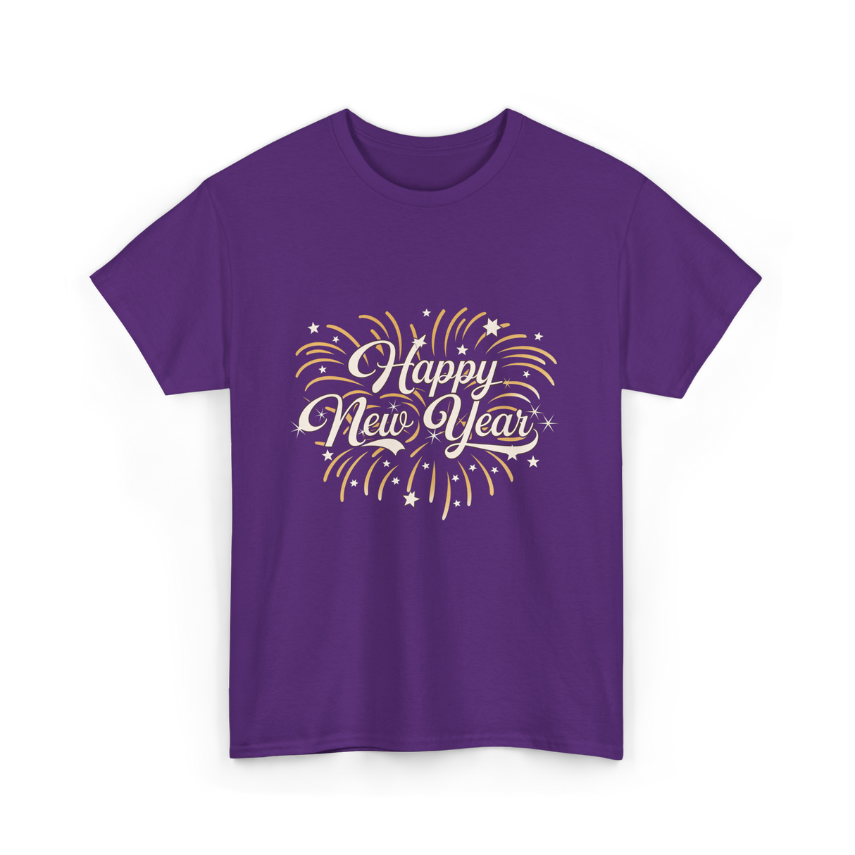 Happy New Year Celebration T-Shirt - Purple