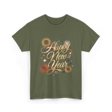 Happy New Year Celebration T-Shirt - Military Green