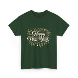 Happy New Year Celebration T-Shirt - Forest Green