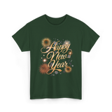 Happy New Year Celebration T-Shirt - Forest Green