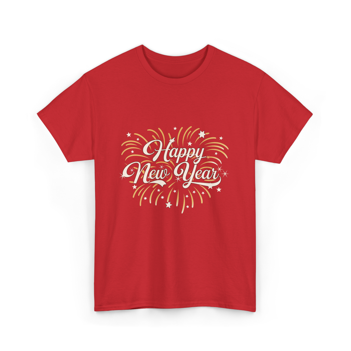 Happy New Year Celebration T-Shirt - Red