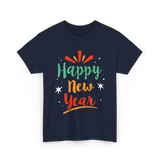 Happy New Year Celebration T-Shirt - Navy