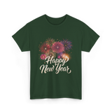 Happy New Year Celebration T-Shirt - Forest Green