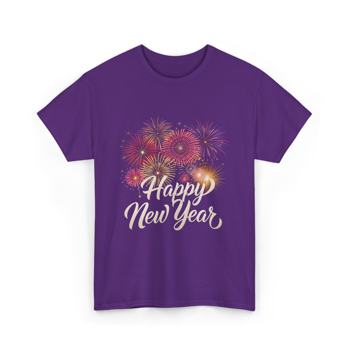 Happy New Year Celebration T-Shirt - Purple