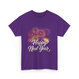 Happy New Year Celebration T-Shirt - Purple