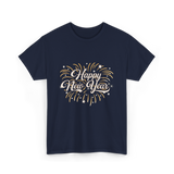 Happy New Year Celebration T-Shirt - Navy