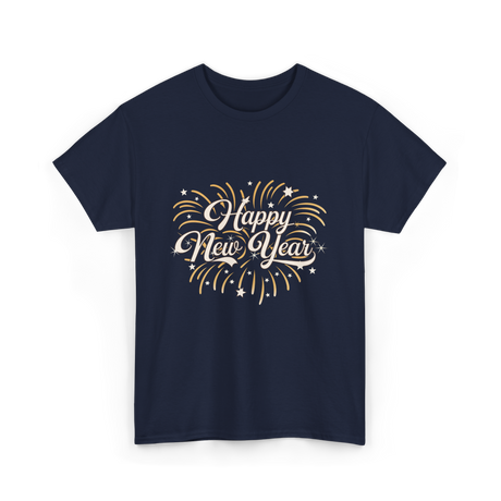 Happy New Year Celebration T-Shirt - Navy